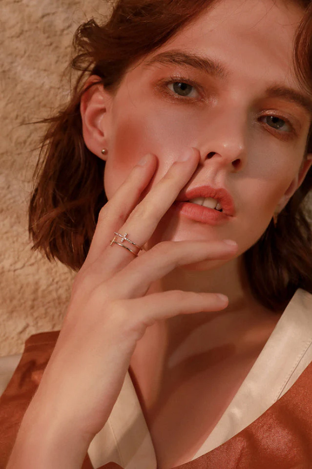 Cubic Zirconia Cross Ring - Image 2