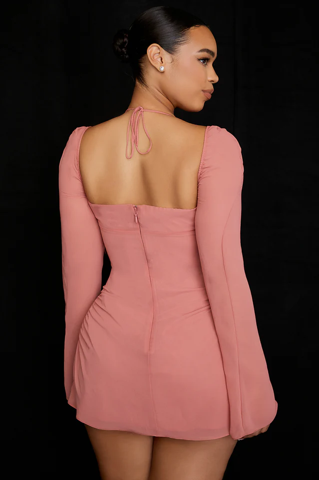 Cutout Halter Mini Dress - Image 10