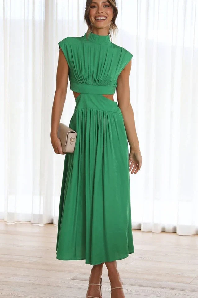 Cutout Waist Midi Dress - Image 10
