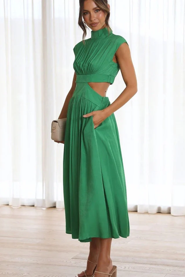 Cutout Waist Midi Dress - Image 11