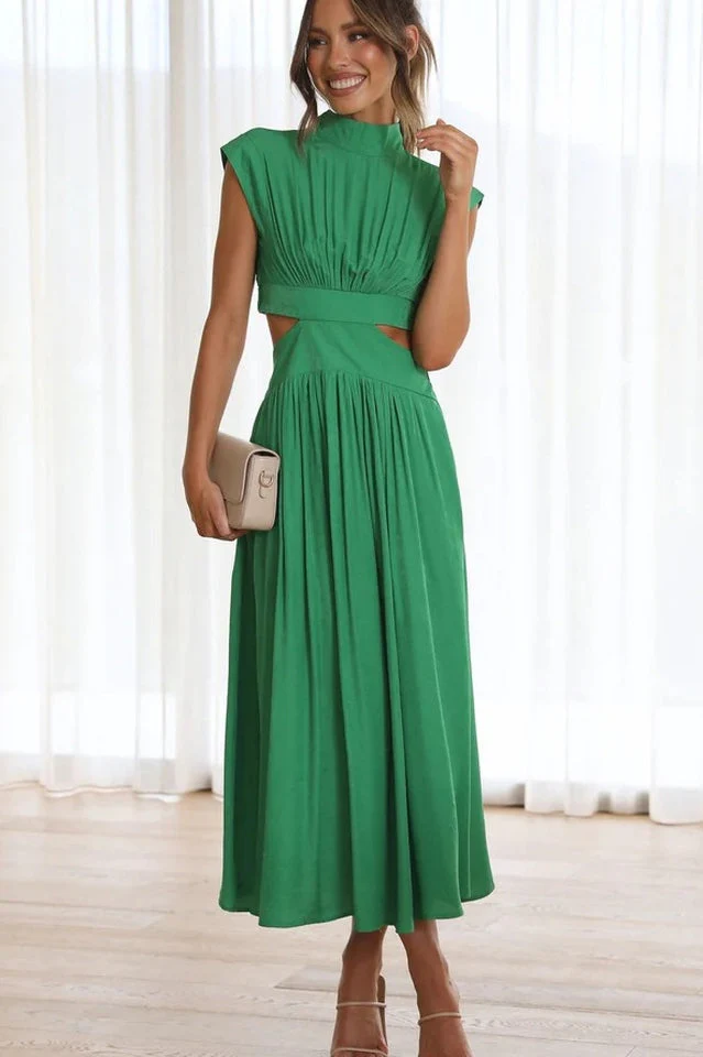 Cutout Waist Midi Dress - Image 12