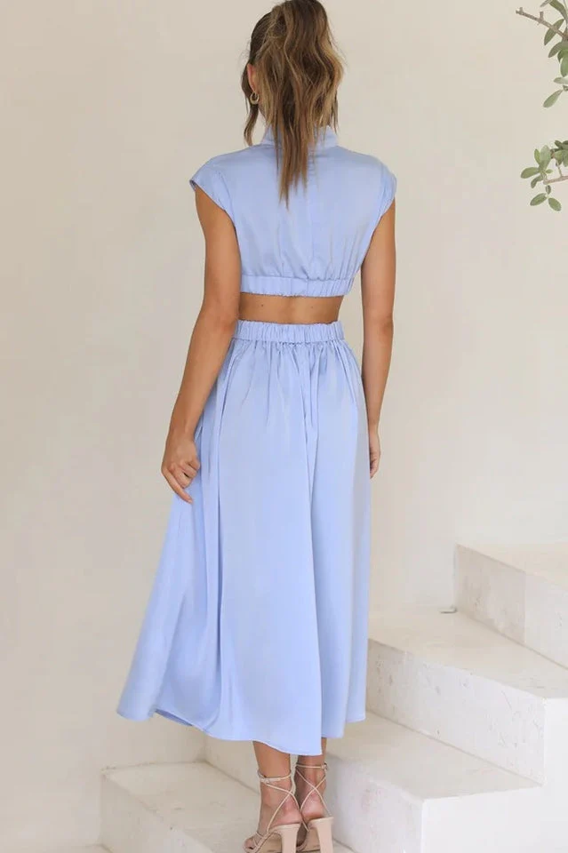 Cutout Waist Midi Dress - Image 14