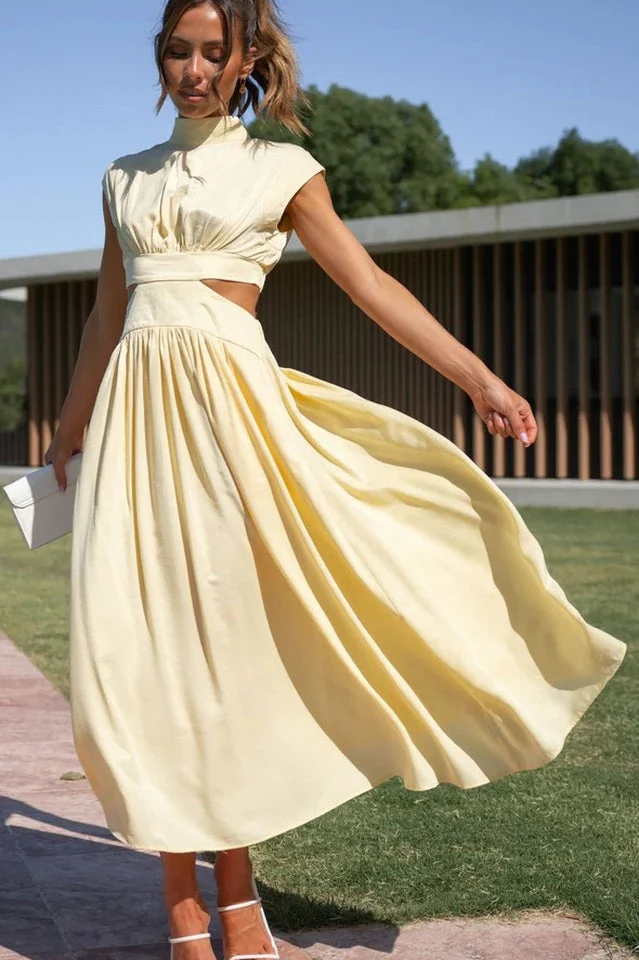 Cutout Waist Midi Dress - Image 17