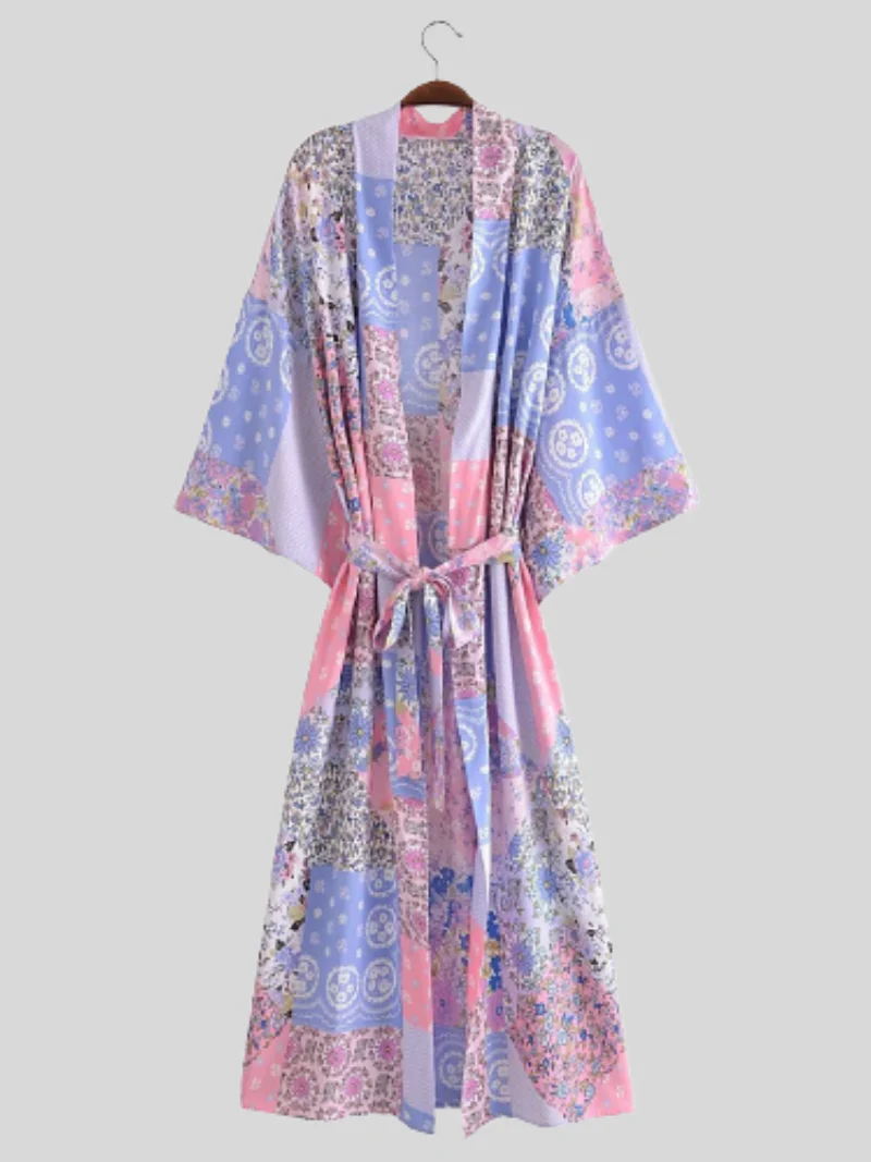 Daily Ritual Cotton Loose Short Sleeves Kimono Jacket - Image 4