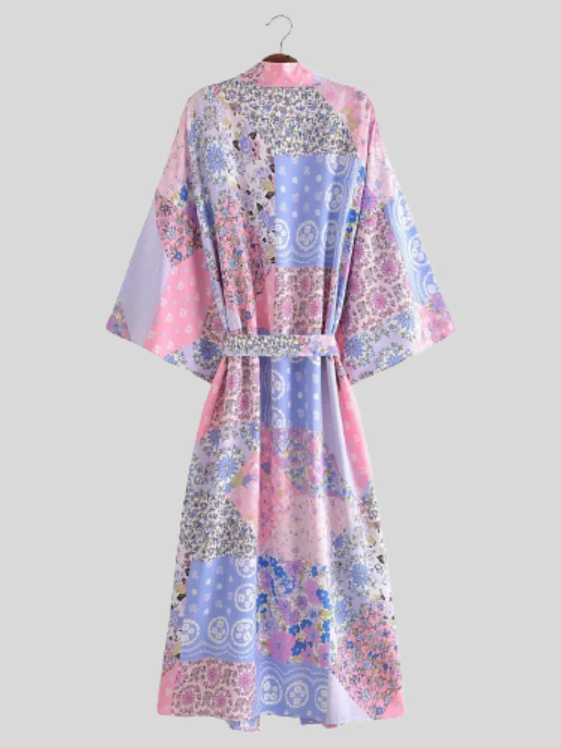 Daily Ritual Cotton Loose Short Sleeves Kimono Jacket - Image 5