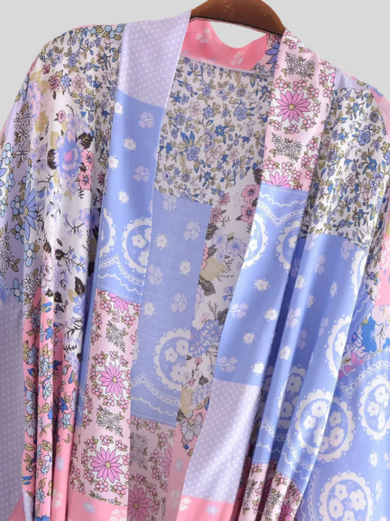 Daily Ritual Cotton Loose Short Sleeves Kimono Jacket - Image 6
