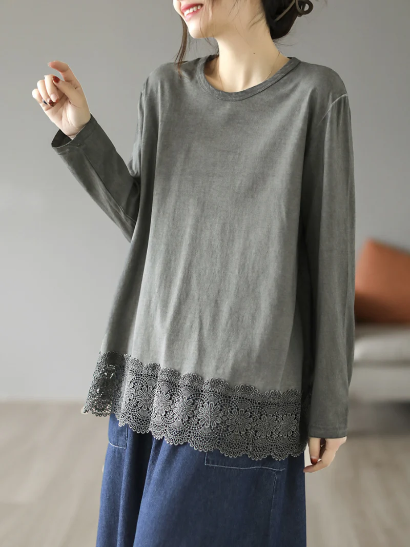 Daily Ritual Cotton Round Neck Top - Image 5