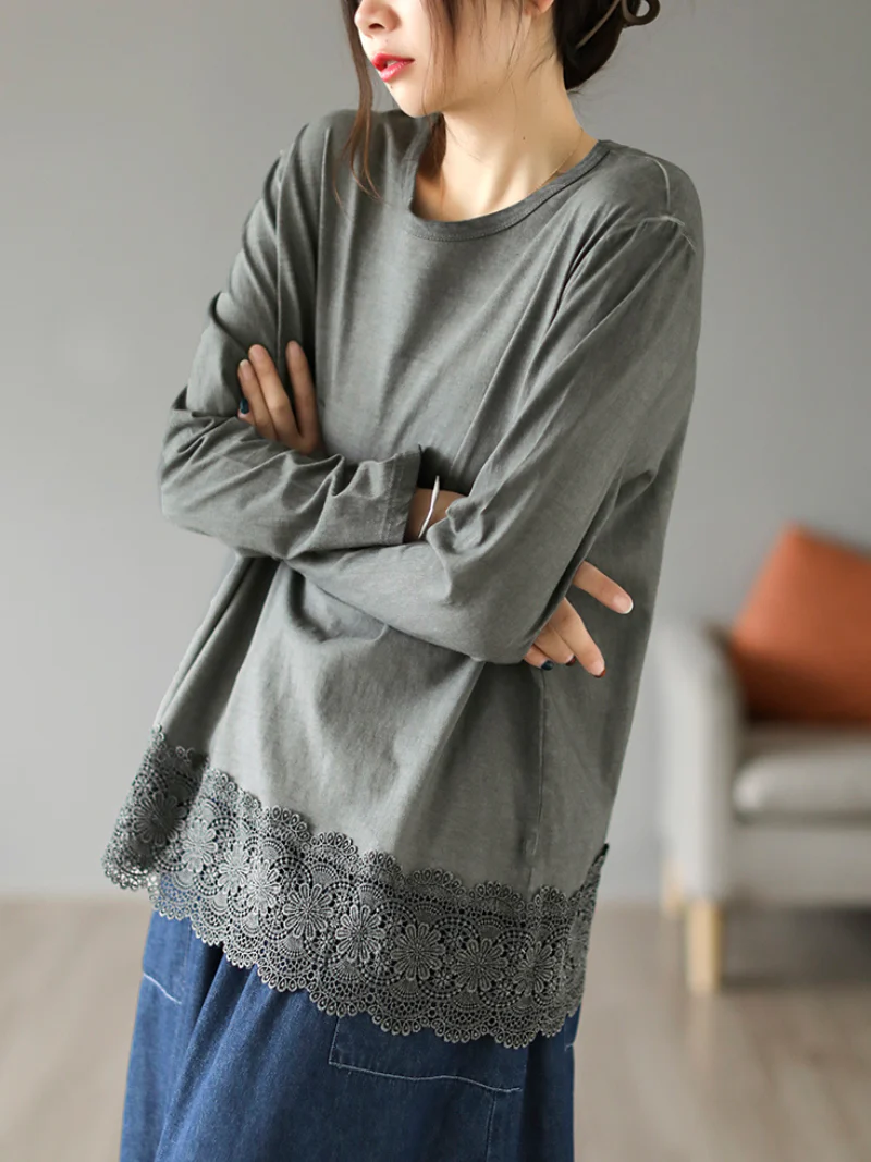 Daily Ritual Cotton Round Neck Top - Image 6