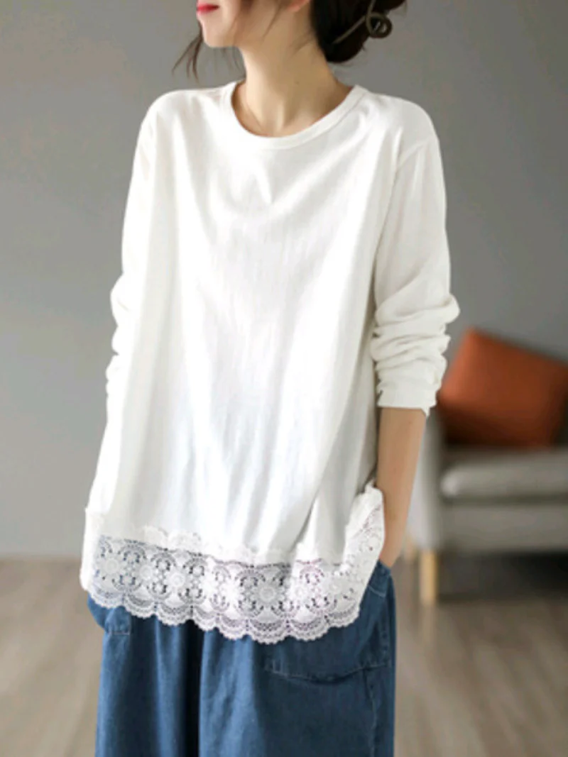 Daily Ritual Cotton Round Neck Top - Image 7