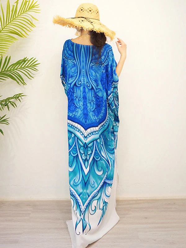 Dancing Peacock Bohemian Ethnic Style Maxi Dress - Image 2