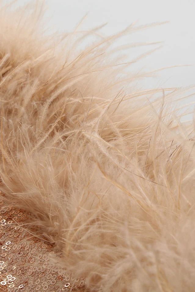Daria Sequin Feather Mini Dress - Image 26