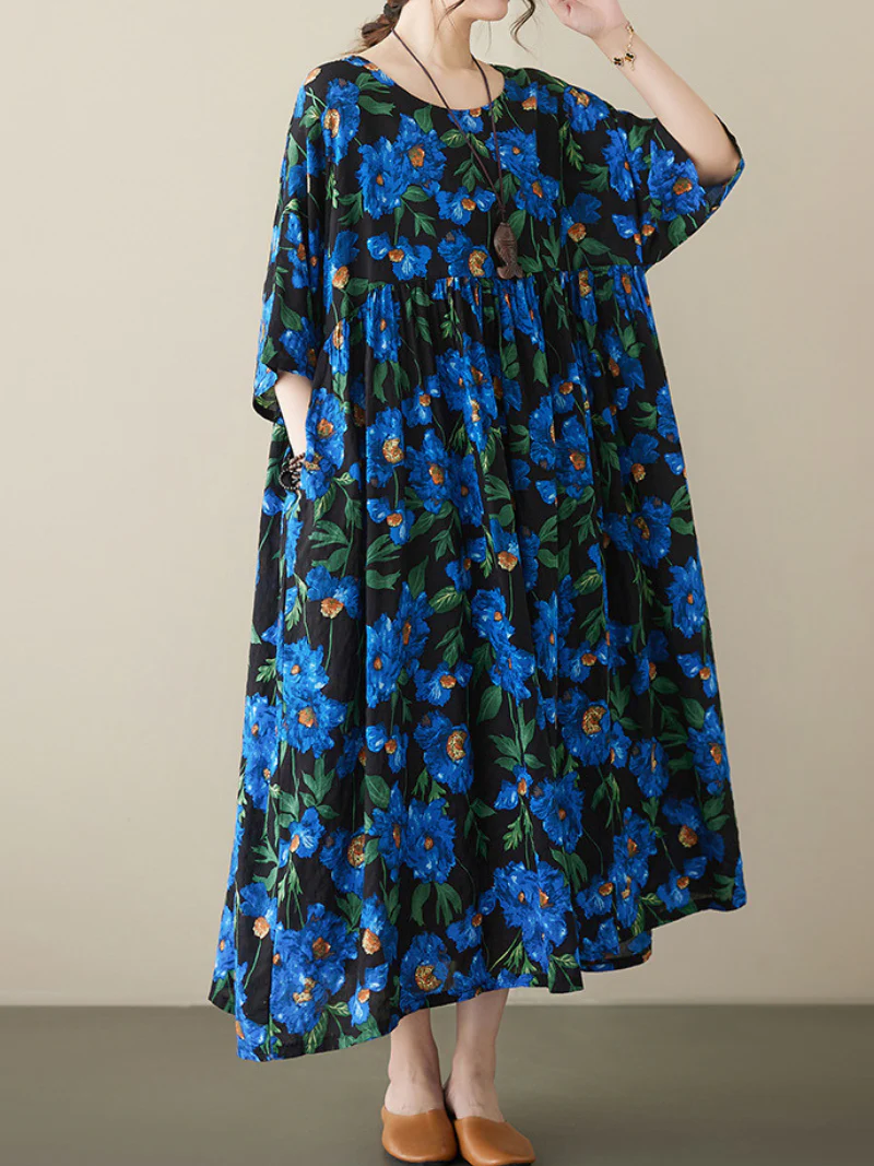Day Dreaming Cotton Smock Dress - Image 4