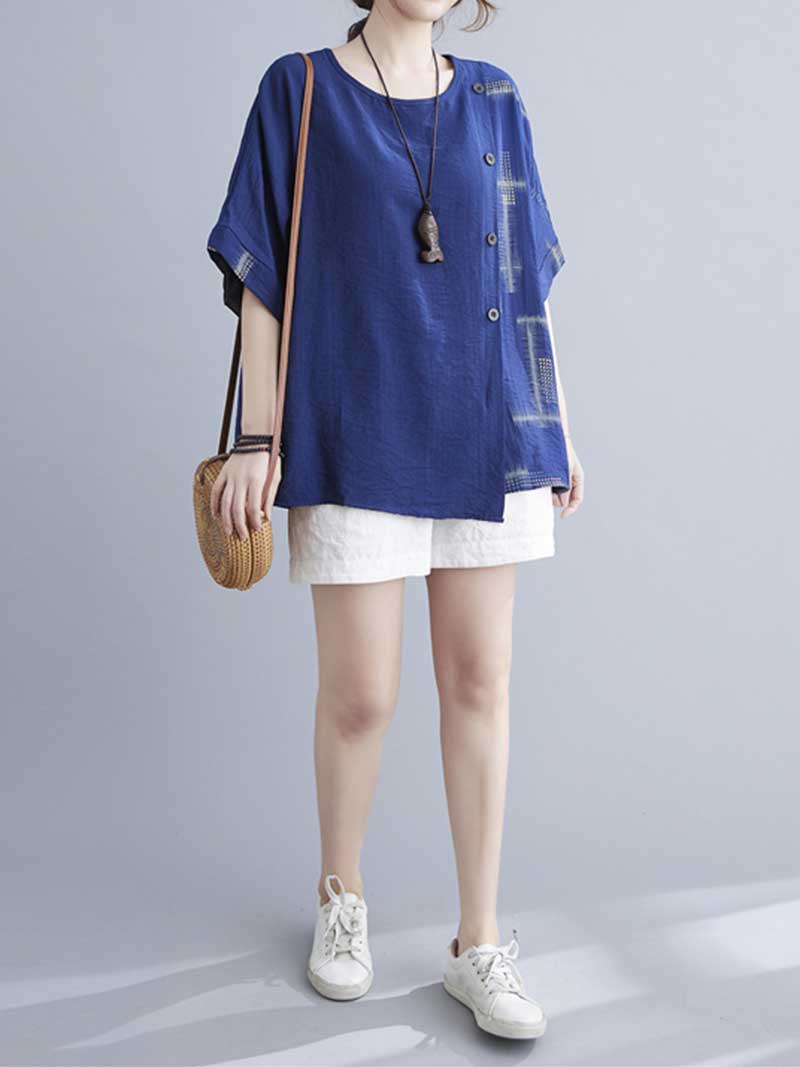 Day Will Come Buttons T-Shirt Casual Top - Image 19