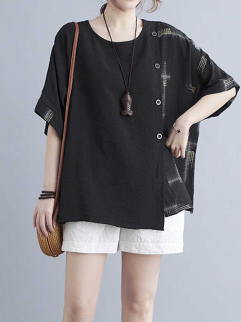 Day Will Come Buttons T-Shirt Casual Top - Image 5