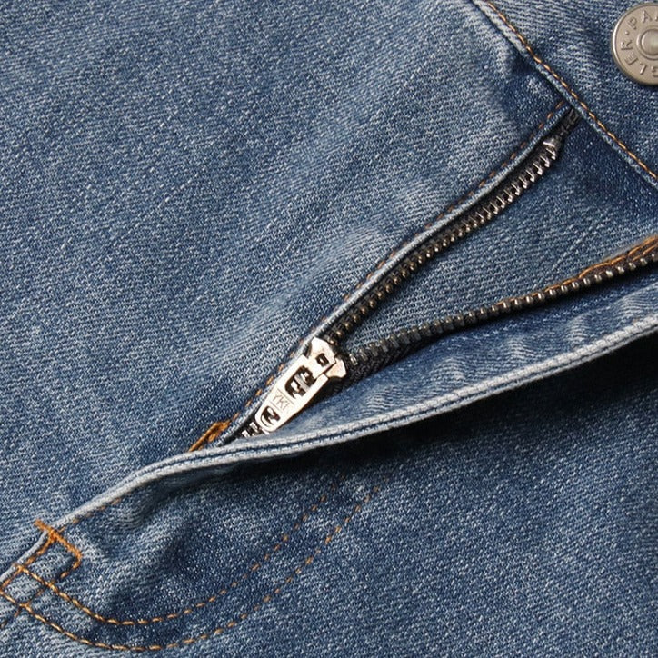 MIDORY Mesh HIGH WaistED PATCHWORK JEANS - Image 20