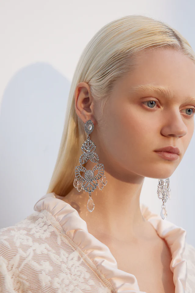 Diamante Statement Earrings - Image 4