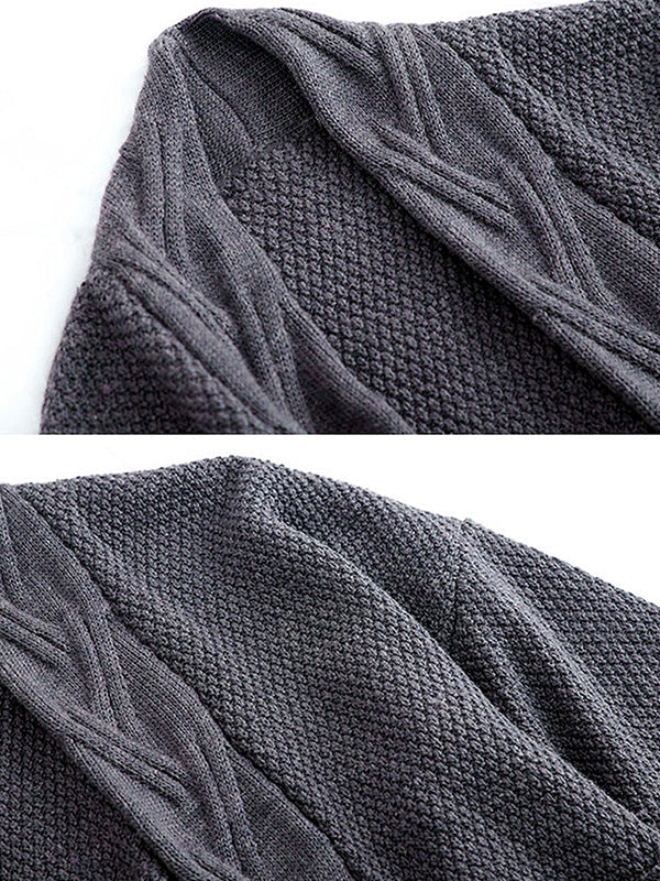 Diamond Long Cardigan Sweater with Pocket - Image 13