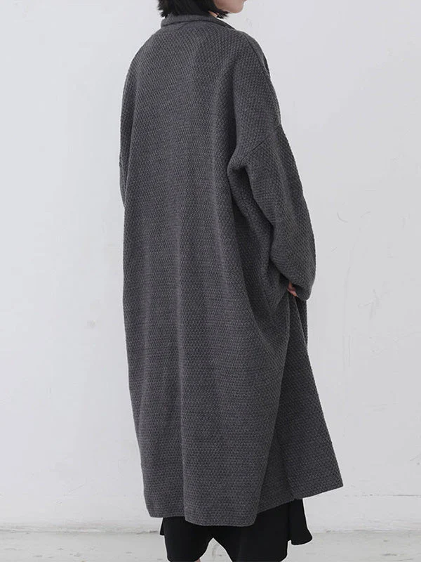 Diamond Long Cardigan Sweater with Pocket - Image 7