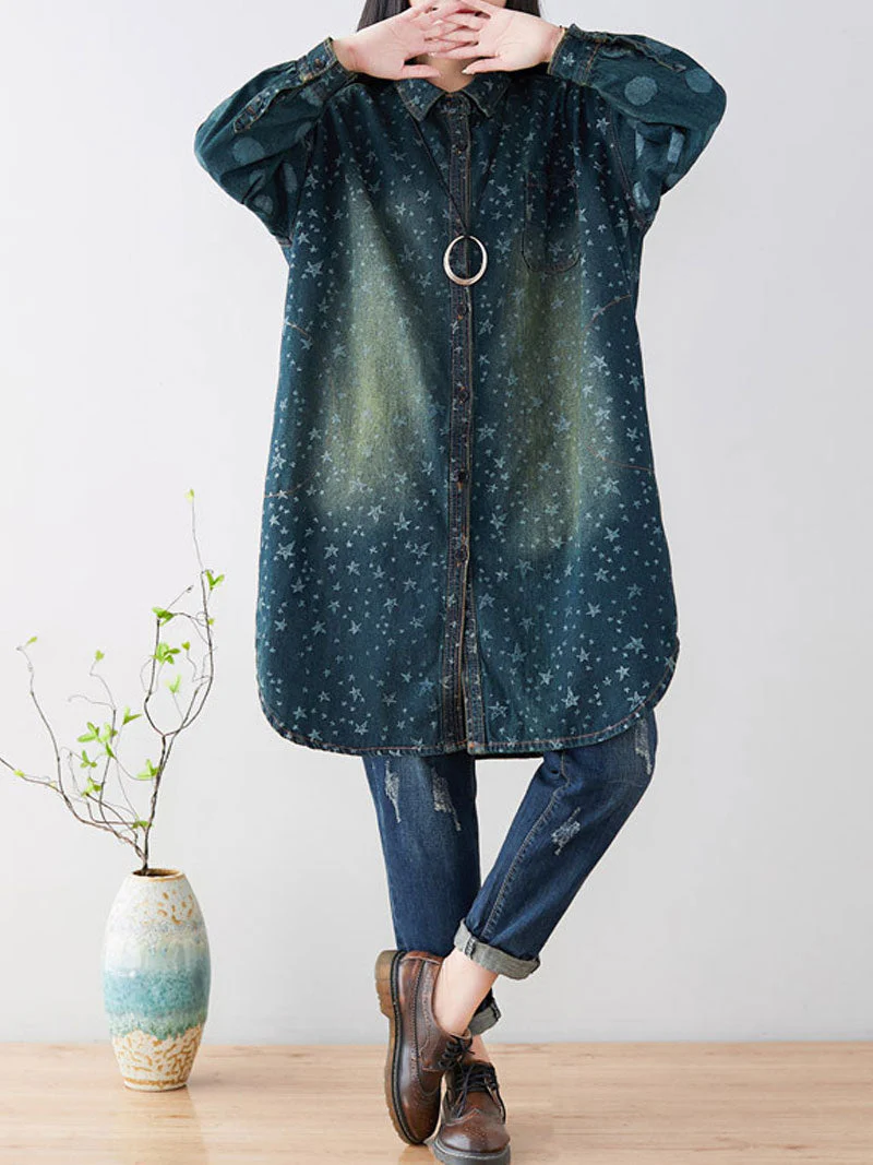 Diamonds In The Sky Shirt Dress - Image 3
