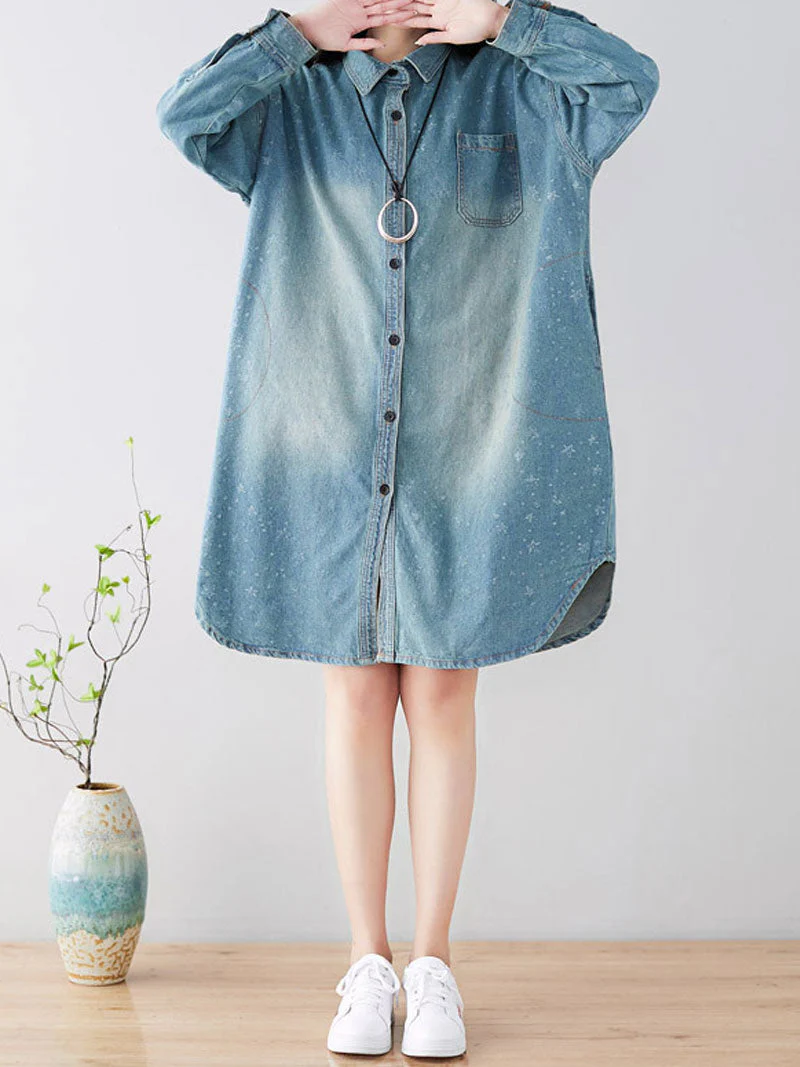 Diamonds In The Sky Shirt Dress - Image 6