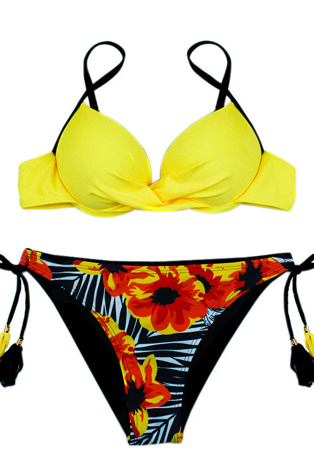 Tropical Bikini Set With Tassels - Image 6