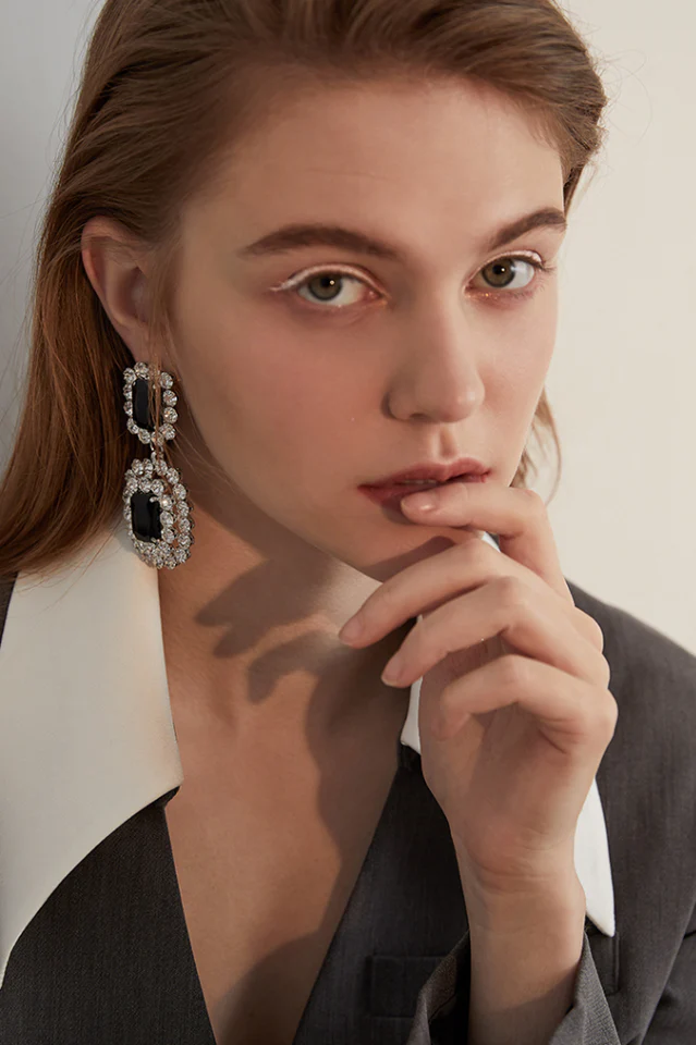 Dimond Dangle Earrings - Image 8