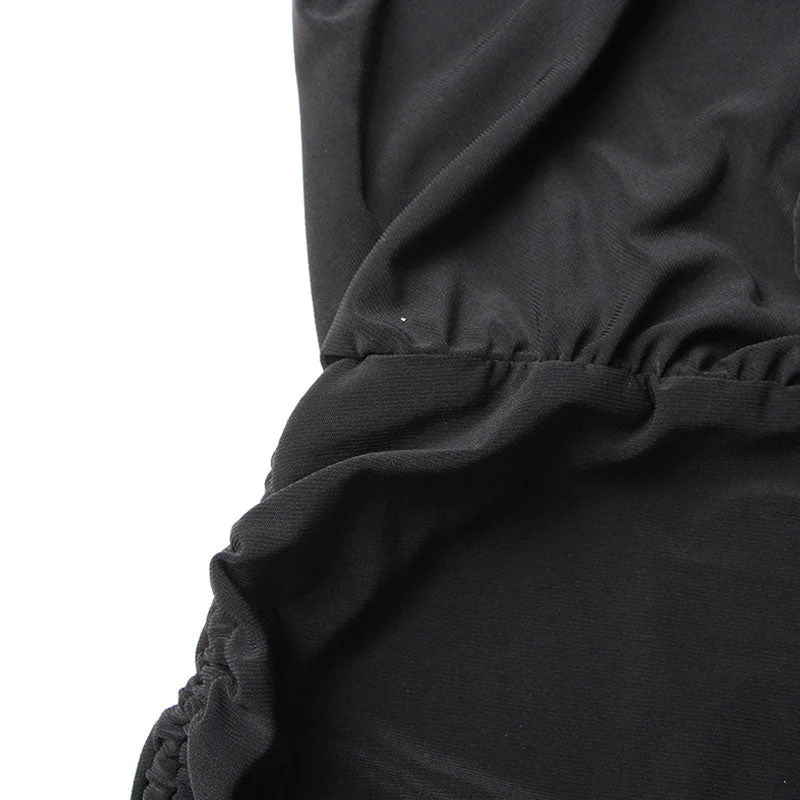 Diverse Button Collared CutOut Draped Ruched Tie Side Sleeveless Denim Hybrid Top - Image 4