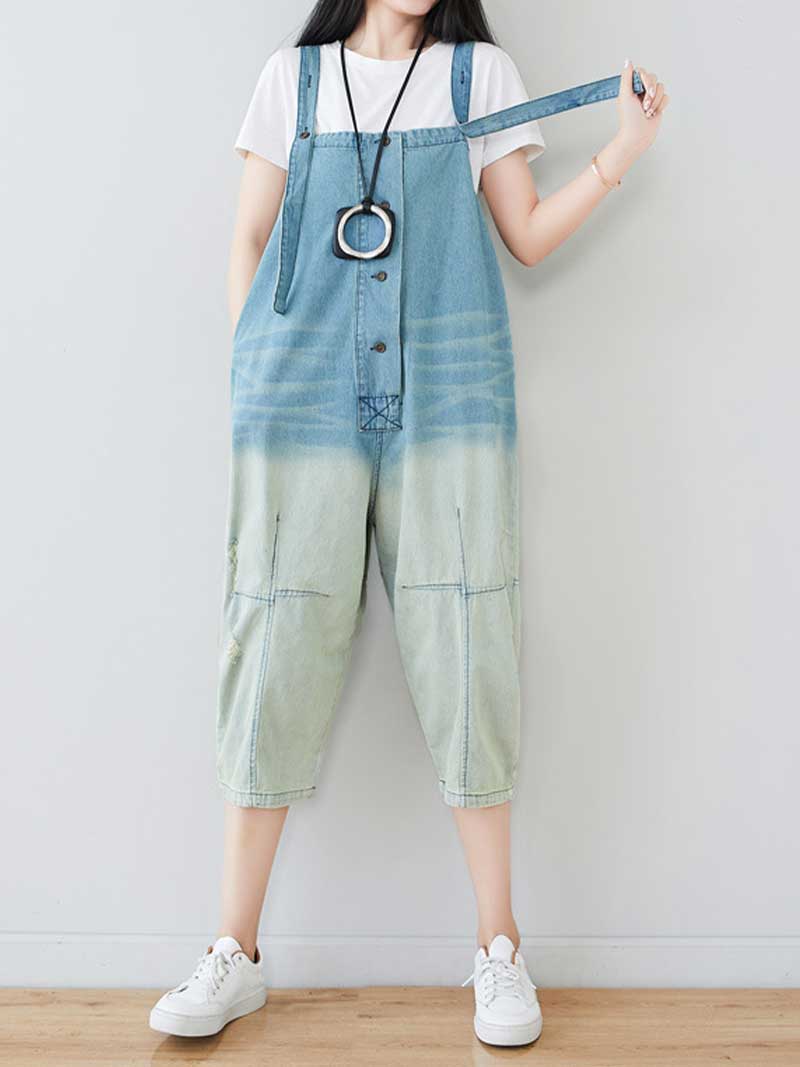 Don't Hate Me Denim Overall Dungarees - Image 4