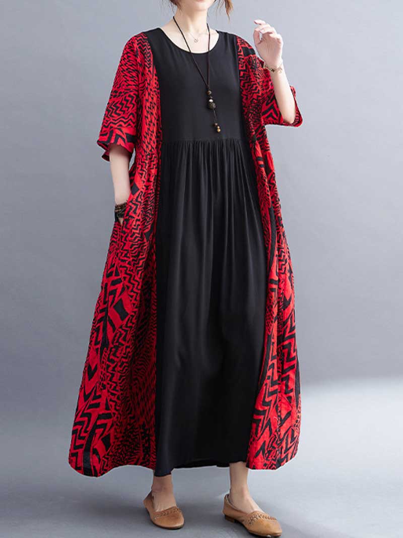 Double Power Printed Smock Dress - Image 8