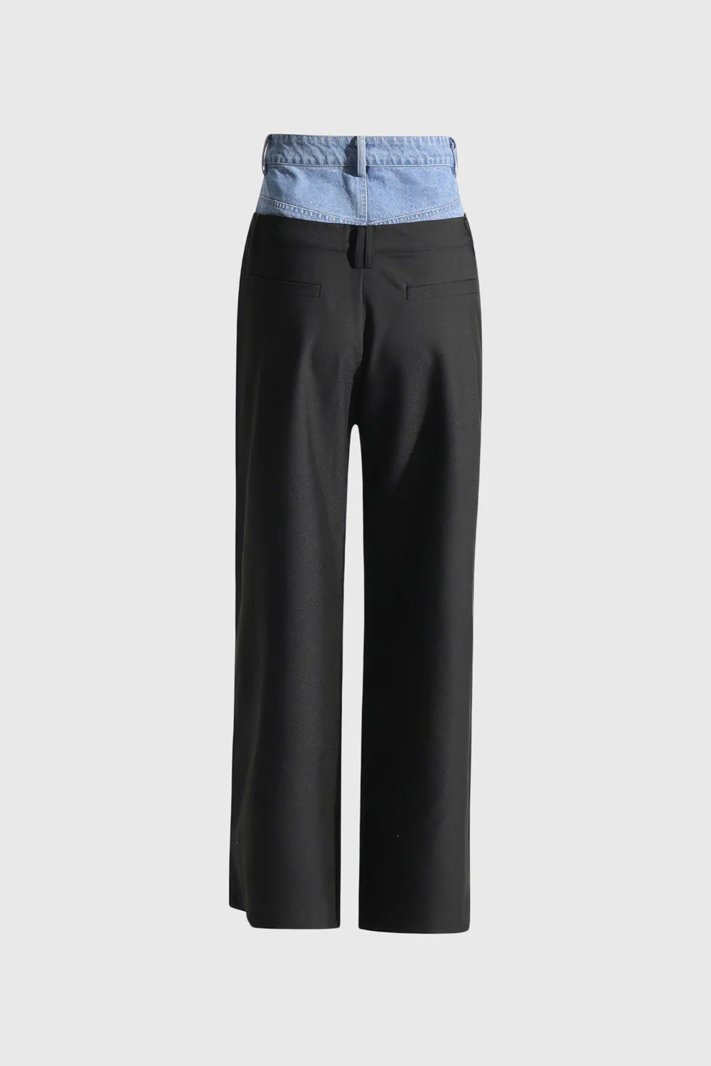 Double Waist Trousers - Black - Image 2