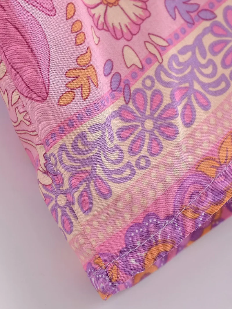Down To Earth Cotton Floral Short Kimono Jcaket - Image 5