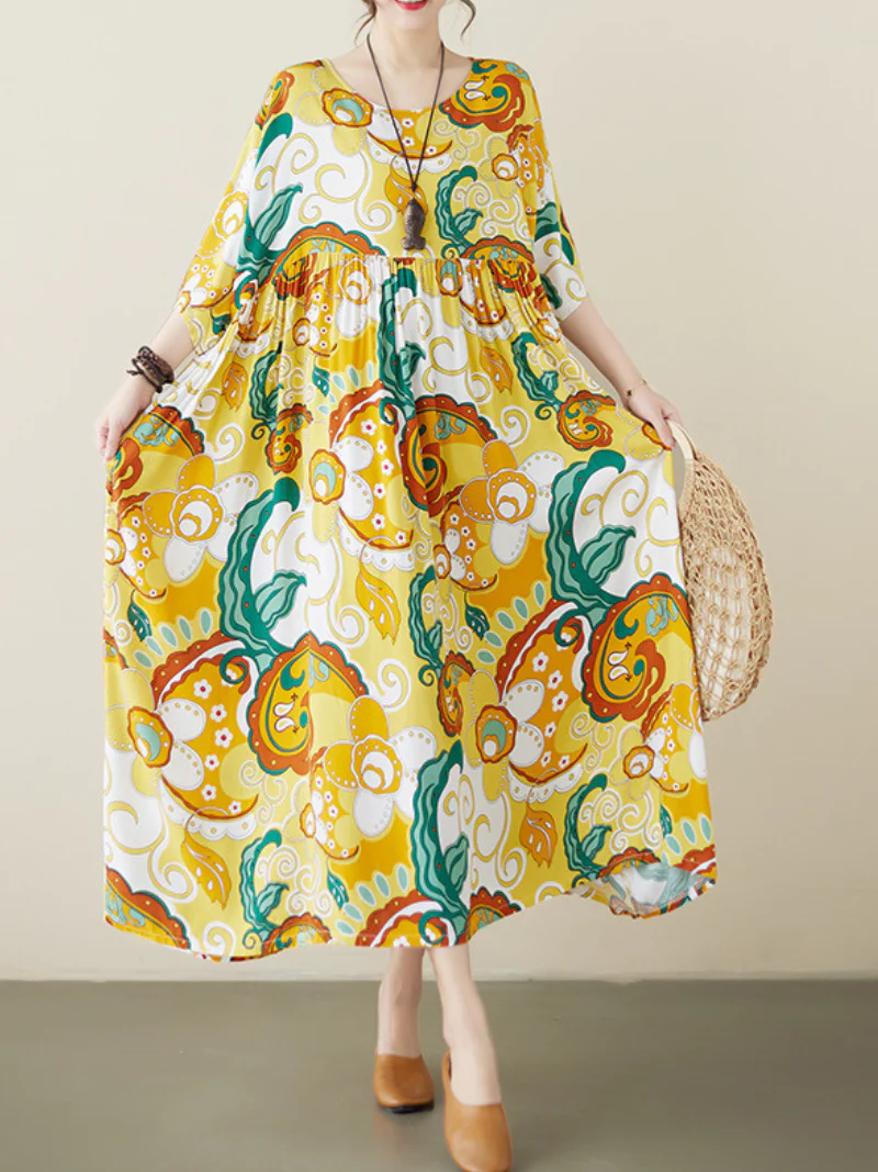 Dream Girl Cotton Floral Smock Dress - Image 4
