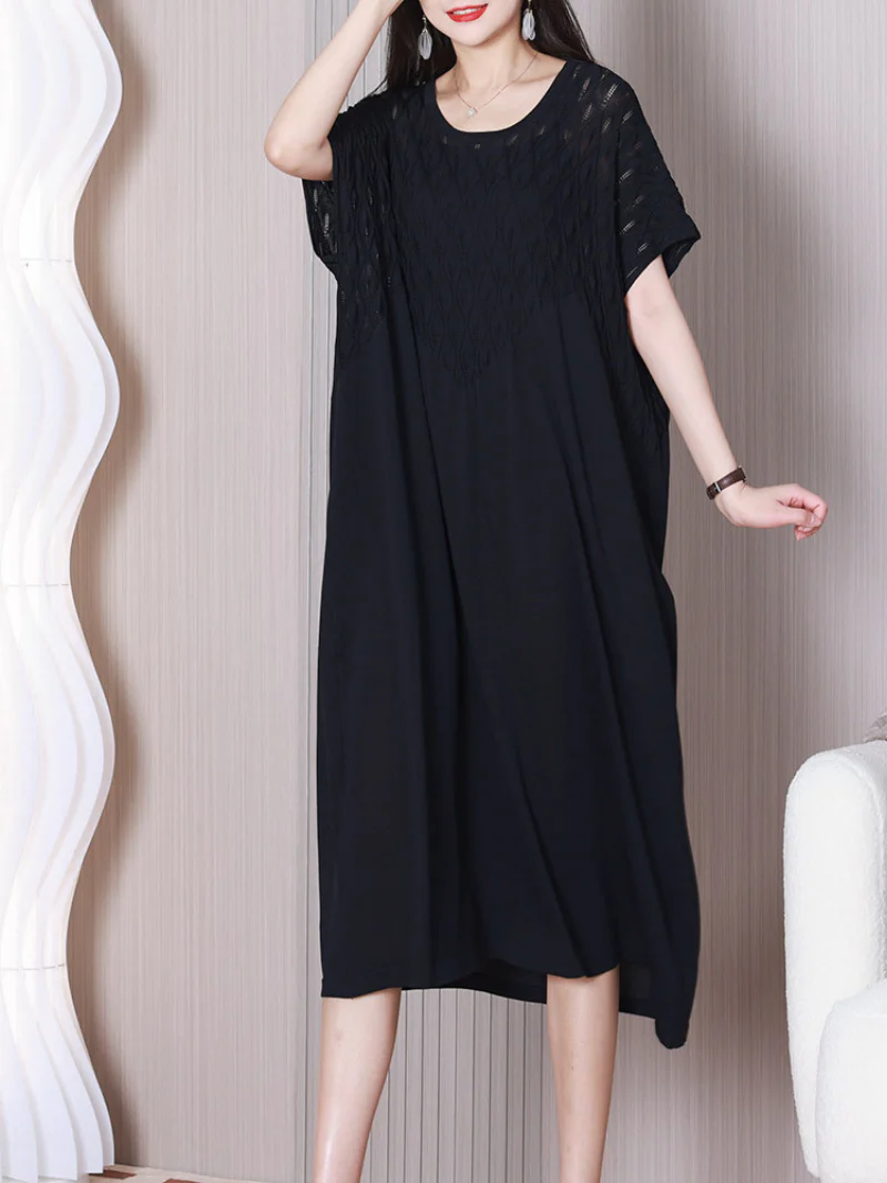Dress the Population Round Neck A-line Dress - Image 4