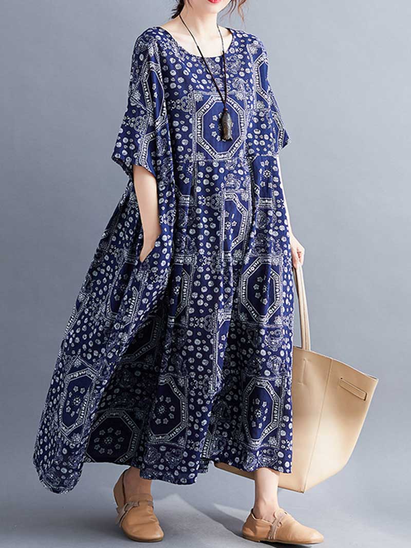 Easy To Find Printed Smock Dress - Image 10