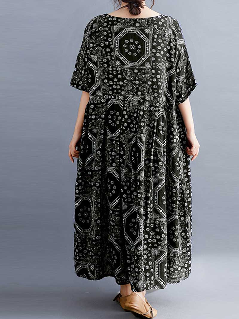 Easy To Find Printed Smock Dress - Image 4