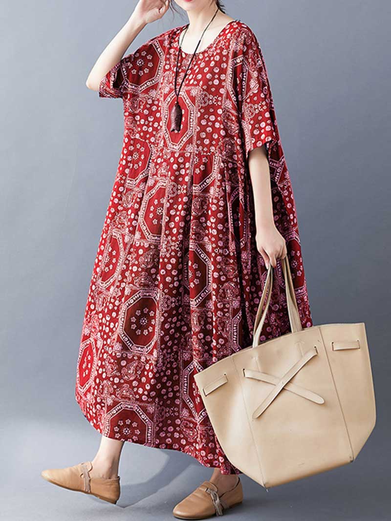 Easy To Find Printed Smock Dress - Image 9