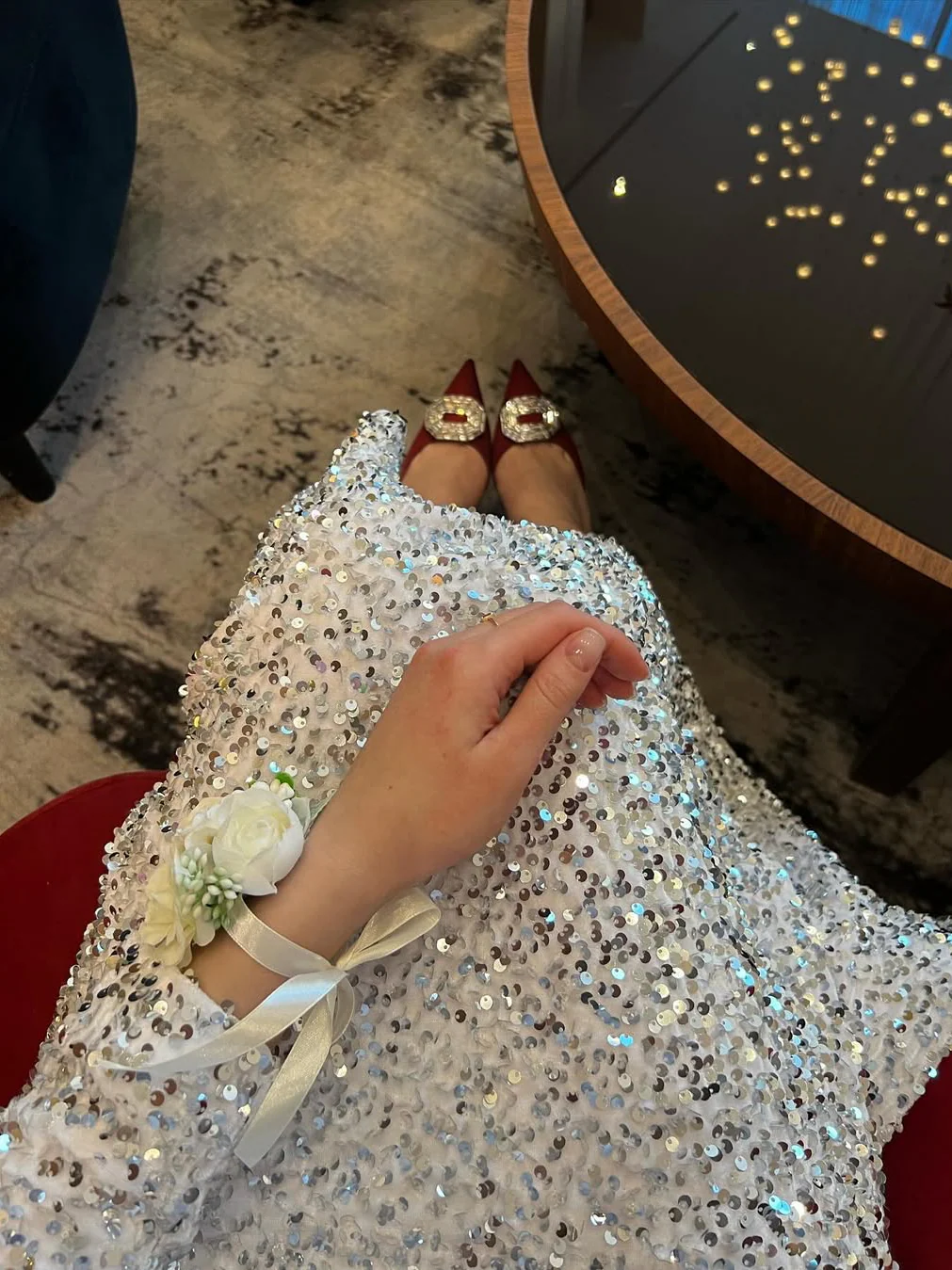 Eileen Sequin Midi Dress - Image 3