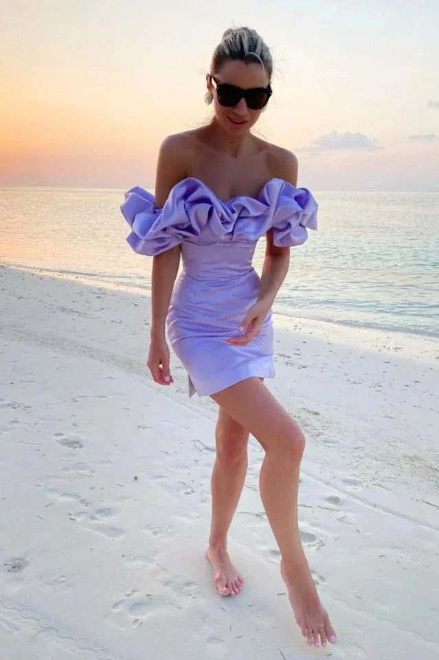 Elastic Mystic Satin Dress - Image 19