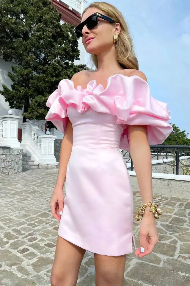 Elastic Mystic Satin Dress - Image 20