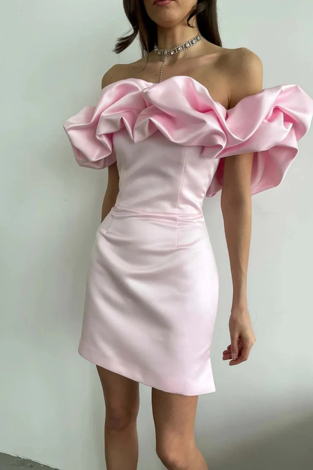 Elastic Mystic Satin Dress - Image 21