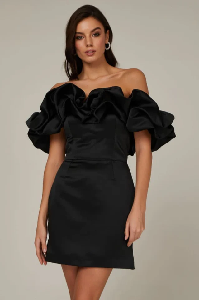 Elastic Mystic Satin Dress - Image 6
