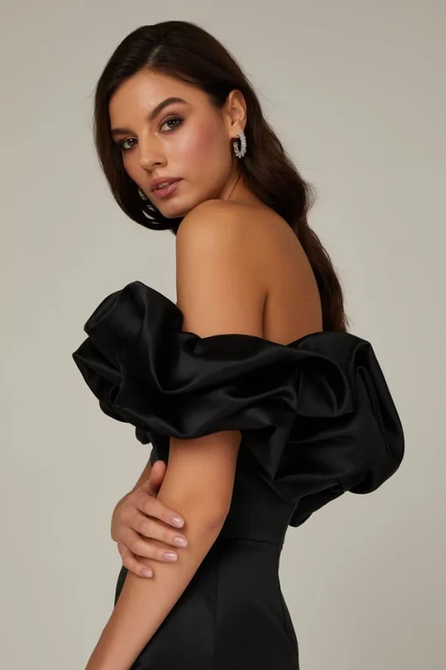Elastic Mystic Satin Dress - Image 9