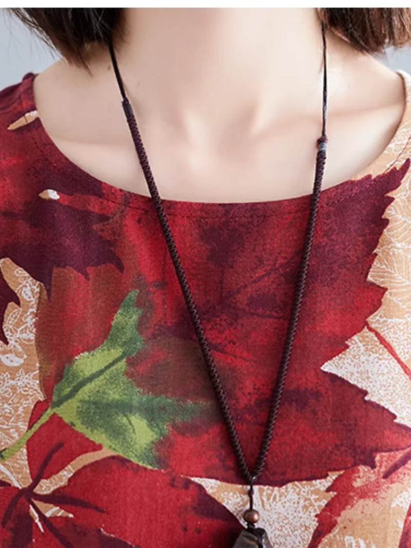 Elegant Grace Printed A-Line Dress - Image 9