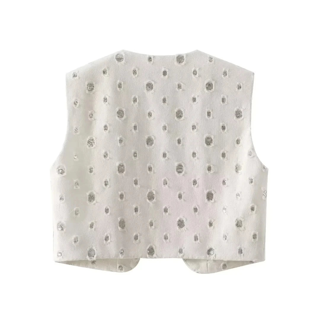 SEQUIN Mini Skirt and VEST 2 PEACE SET - Image 7