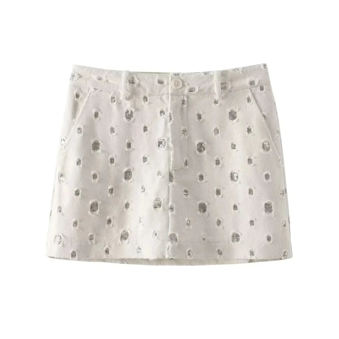 SEQUIN Mini Skirt and VEST 2 PEACE SET - Image 8
