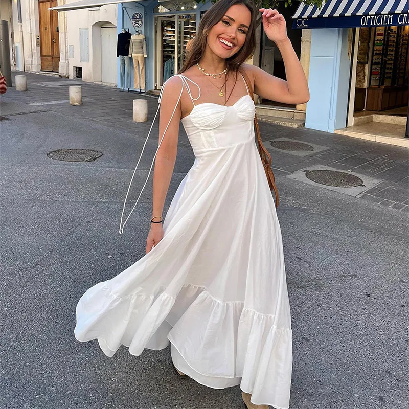 WHITE TIERED MAXI Dress - Image 2