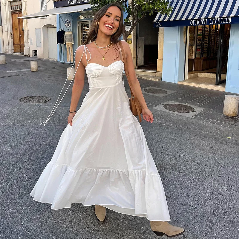 WHITE TIERED MAXI Dress - Image 3
