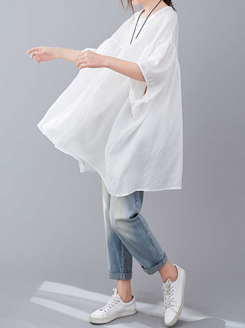 Endless Love Round Neck Cotton Top - Image 10