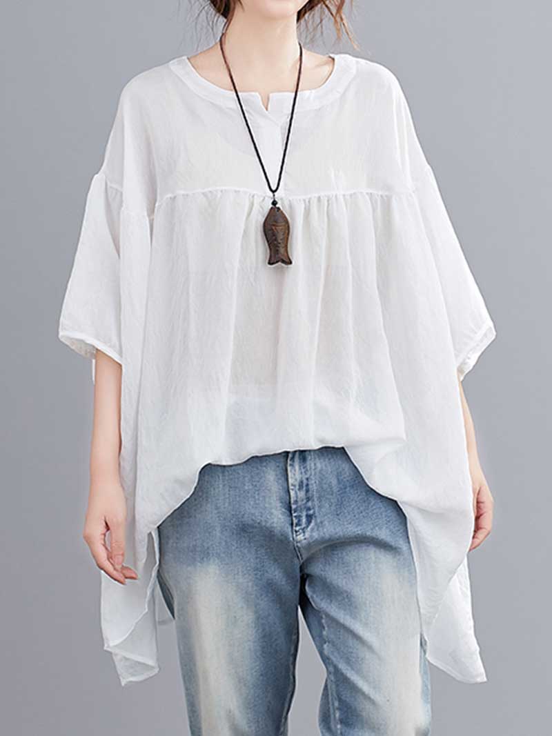 Endless Love Round Neck Cotton Top - Image 2