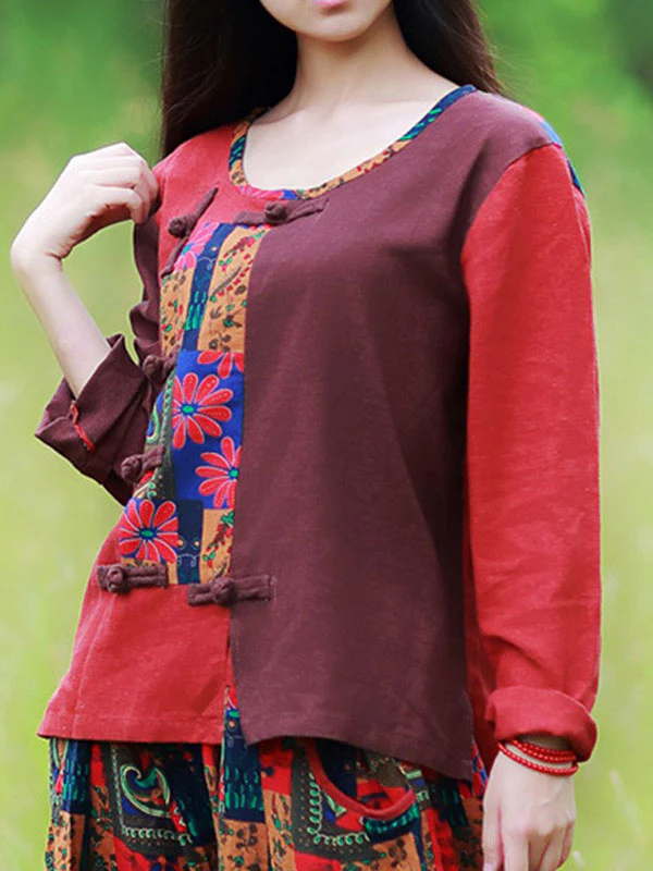 Ethnic Print Pankou Top - Image 2